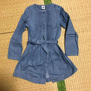 プチバトー(PETIT BATEAU)のプチバトー　デニムワンピース(ワンピース)