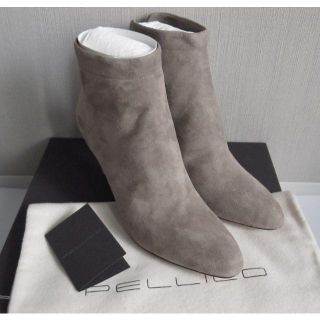 ペリーコ(PELLICO)の【新品】PELLICO BACK ZIP SHORT BOOTS 37.5(ブーツ)