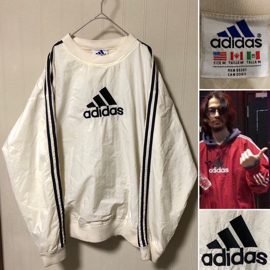 adidas - 90s adidas 常田大希 万国旗タグ プルオーバー adidas - 90s adidas 常田大希 万国旗タグ プルオーバー