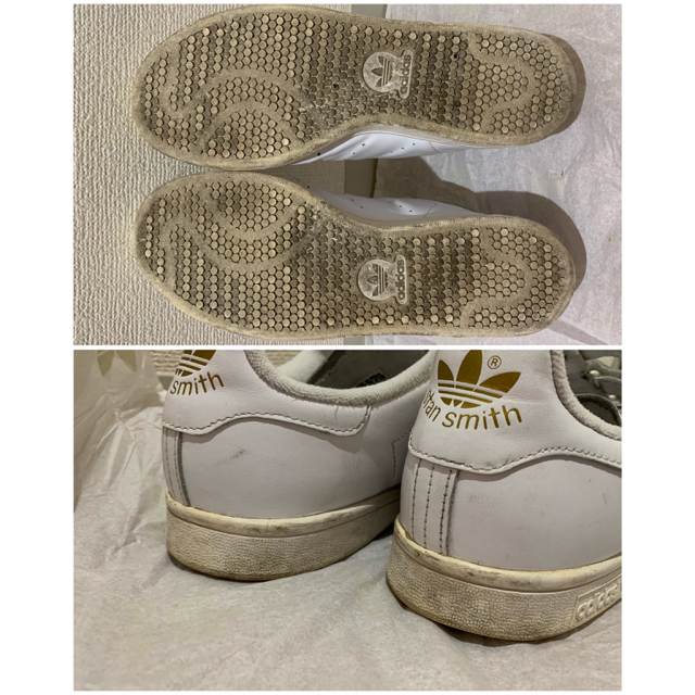 adidas(アディダス)のスタンスミス　ホワイト×ゴールド　(28cm) メンズの靴/シューズ(スニーカー)の商品写真