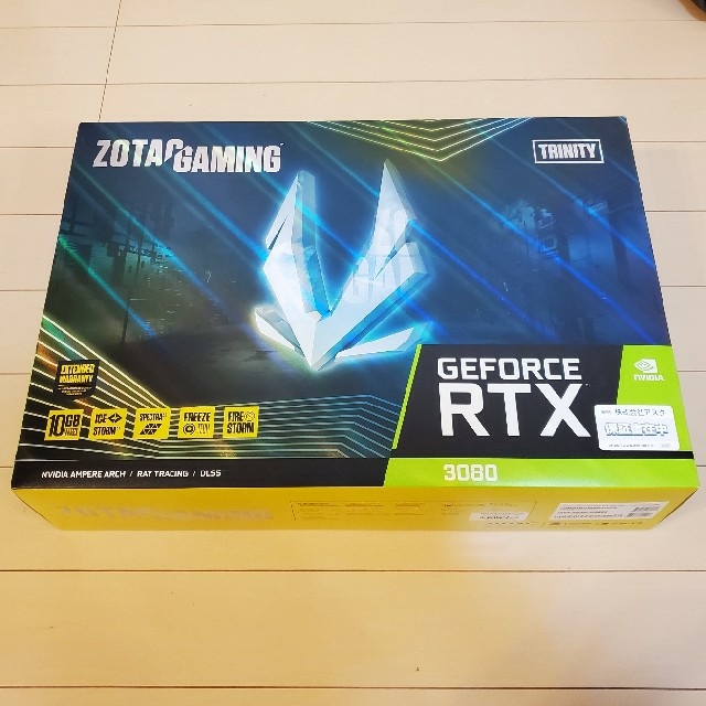 ZOTAC GAMING GeForce RTX3080 Trinity スマホ/家電/カメラのPC/タブレット(PCパーツ)の商品写真