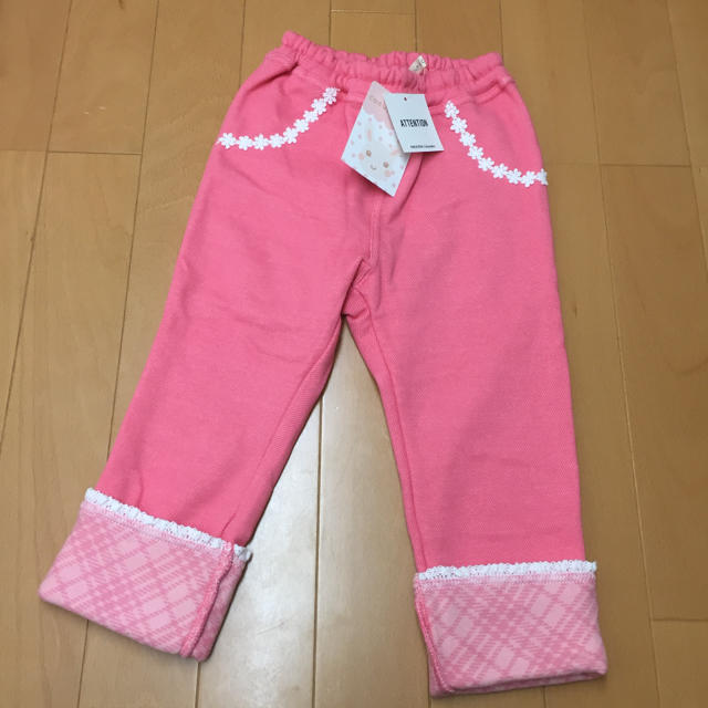 coeur a coeur(クーラクール)のクーラクール 裏起毛 パンツ 100 新品タグ付き キッズ/ベビー/マタニティのキッズ服女の子用(90cm~)(パンツ/スパッツ)の商品写真