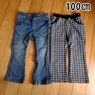 エフオーキッズ(F.O.KIDS)のデニムパンツ＆チェック柄パンツ(パンツ/スパッツ)