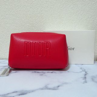 ディオール(Dior)のDior ノベルティ ポーチ 2020 レッド(ノベルティグッズ)