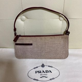 プラダ(PRADA)のPRADA プラダ　キャンバス　ポーチ　ハンド　バッグ　(ハンドバッグ)