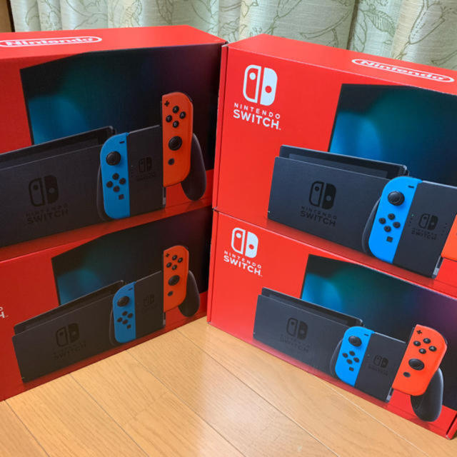 【4台】【新品】ニンテンドースイッチ 新型ネオン