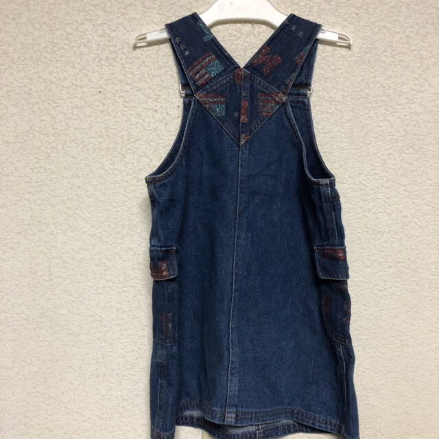 CHAMIC オーバーオール サロペット デニムスカートサイズ110 キッズ/ベビー/マタニティのキッズ服女の子用(90cm~)(その他)の商品写真