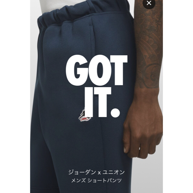 NIKE(ナイキ)のJordan×UNION LA レジャーショートパンツ　Sサイズ メンズのパンツ(ショートパンツ)の商品写真