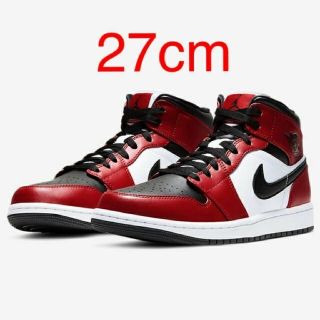 ナイキ(NIKE)の27cm air jordan 1 mid chicago black toe(スニーカー)