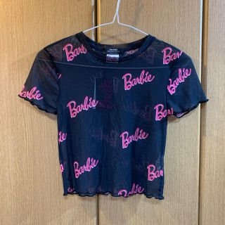 ベルシュカ(Bershka)のBarbie シースルートップス(シャツ/ブラウス(半袖/袖なし))