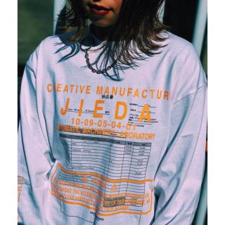 ジエダ(Jieda)のJieDa × STARTER L/S TEE WHITE XL(Tシャツ/カットソー(七分/長袖))