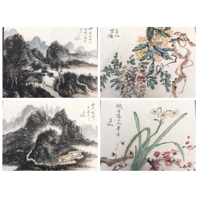 山水花卉冊頁