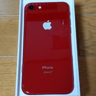 アップル(Apple)のiPhone8 64G simフリー 海外版 PRODUCT RED(スマートフォン本体)