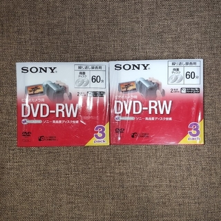 ソニー(SONY)の3枚パック×2：SONY DVD-RW  ビデオカメラ用(PC周辺機器)