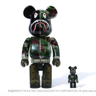 アベイシングエイプ(A BATHING APE)のABC CAMO SHARK BE@RBRICK 100% & 400% (その他)