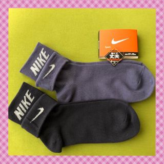 ナイキ(NIKE)の【ナイキ】 NEW‼️2way 《パープル・ネイビー》 靴下2足組 NK-3RK(ソックス)