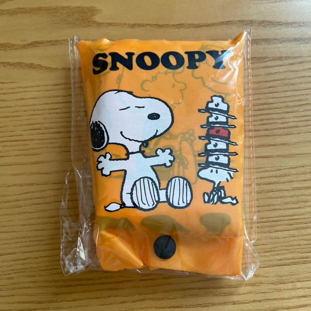 SNOOPY(スヌーピー)の森のくまさん様専用　エコバッグ　スヌーピー　オレンジ1個 レディースのバッグ(エコバッグ)の商品写真