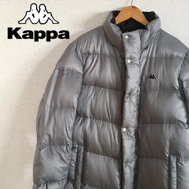 Kappa(カッパ)の専用　kappa カッパ  ダウンジャケット　グレー　メンズ　ワンポイント メンズのジャケット/アウター(ダウンジャケット)の商品写真