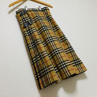 バーバリー(BURBERRY)の【傷物】Burberry 巻きスカート(ひざ丈スカート)