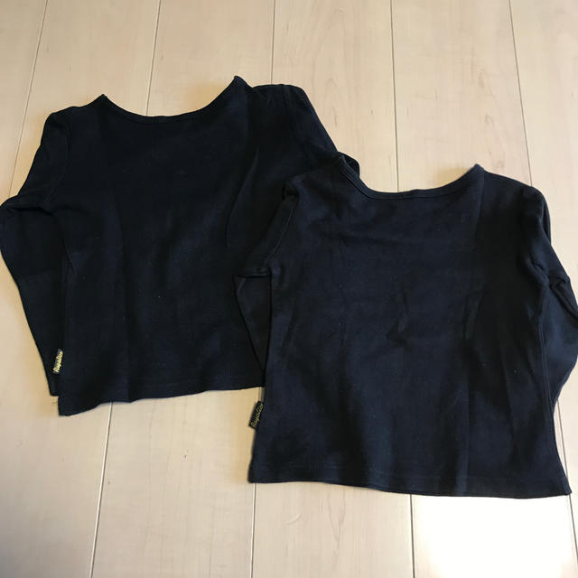 Rayalice(レイアリス)のレイアリス　黒ロンTシャツ　2枚セット　110 キッズ/ベビー/マタニティのキッズ服女の子用(90cm~)(Tシャツ/カットソー)の商品写真