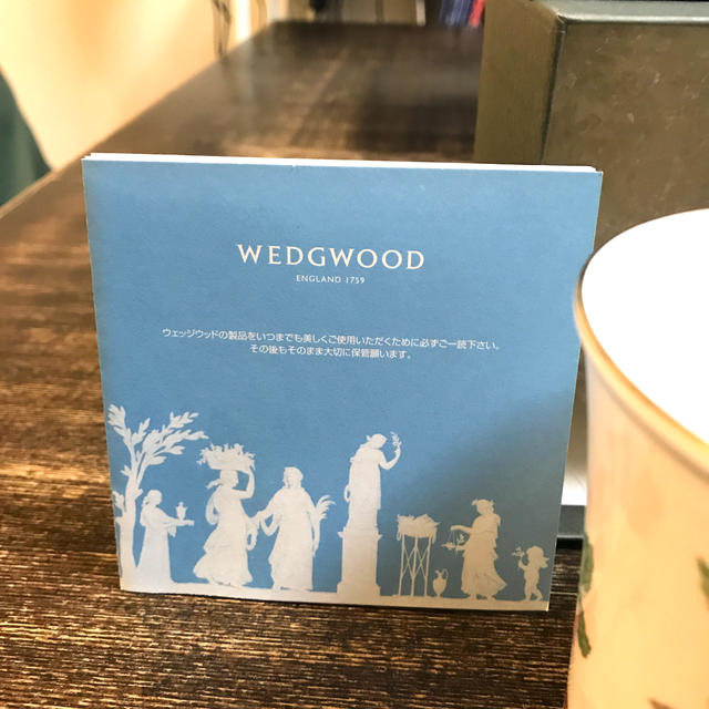 WEDGWOOD(ウェッジウッド)のwedgwood パステルマグ　グリーン&ピンク インテリア/住まい/日用品のキッチン/食器(グラス/カップ)の商品写真