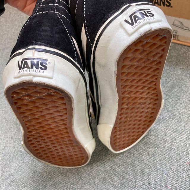 22cm MADE IN USA新品 　VANS Sk8-Hi 黒 箱付き