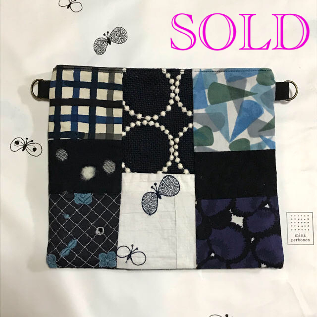 【SOLD】ミナペルホネン　ハンドメイド　サコッシュファッション小物