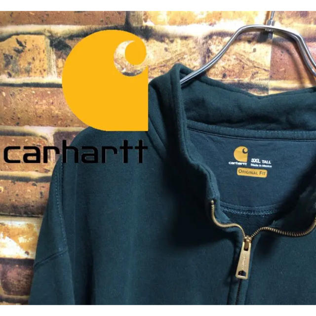 カーハート/Carhartt  ブラック　フルジップスウェット