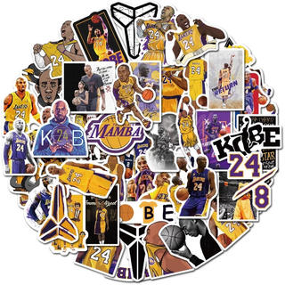 Kobe Bryant  NBAコビステッカー 防水　５０枚セット(バスケットボール)