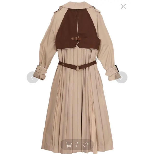 Ameri VINTAGE(アメリヴィンテージ)のAmeri VINTAGE VARIOUS BACK PLEATS TRENCH レディースのジャケット/アウター(トレンチコート)の商品写真