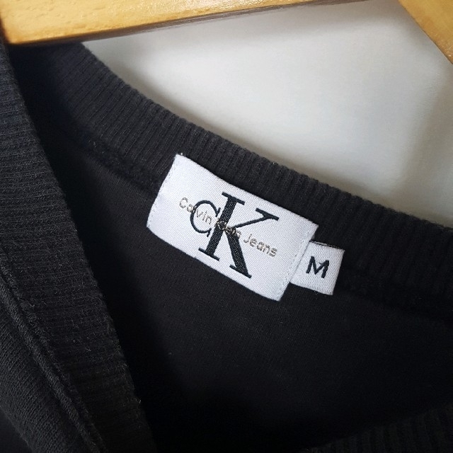 Calvin Klein(カルバンクライン)の★USA製 90s Calvin Klein ロゴ 刺繍 スウェット トレーナー メンズのトップス(スウェット)の商品写真