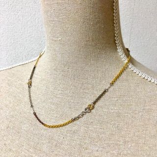 ラストプライス！ハンドメイド☆ジャンク半端チェーンネックレスブレスレット☆メッキ(ネックレス)