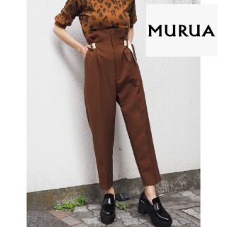 ムルーア(MURUA)のおかゆ様専用【美品】MURUA ムルーア サイドベルトハイウエストパンツ(クロップドパンツ)