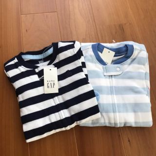 ベビーギャップ(babyGAP)のbabyGAP 長袖 カバーオール  65 70 2枚(カバーオール)