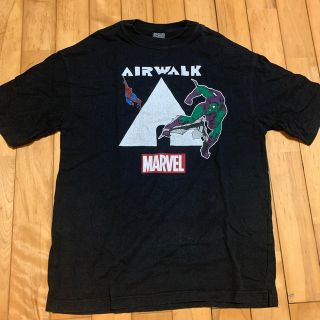 エアウォーク(AIRWALK)の古着　AIRWALK MARVEL マーベル　Tシャツ　(Tシャツ/カットソー(半袖/袖なし))