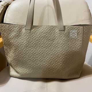 ロエベ(LOEWE)のロエベ リピート イーストウエストショッパー トート ベージュ 美品(トートバッグ)