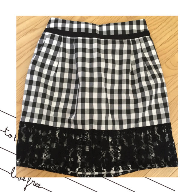 MERCURYDUO(マーキュリーデュオ)のギンガムチェック柄スカート レディースのスカート(ひざ丈スカート)の商品写真