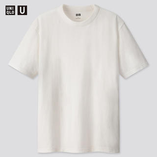 ユニクロ(UNIQLO)のUNIQLO U クルーネックT XL 白 数回使用のみ美品(Tシャツ/カットソー(半袖/袖なし))