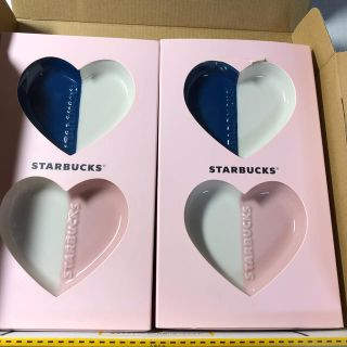 スターバックスコーヒー(Starbucks Coffee)のスターバックス　バレンタイン2020ミニプレートセット×2🉐お値下げ🉐(食器)