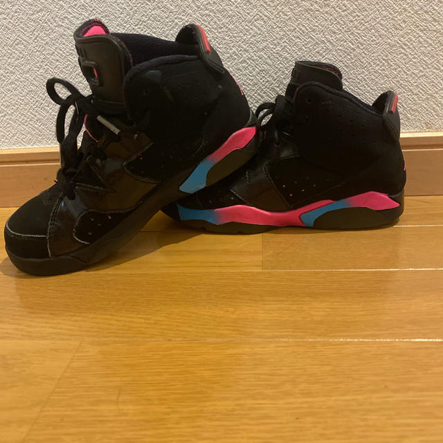 希少☆エアジョーダン6 レトロ Black/Pink Marina Blue靴/シューズ