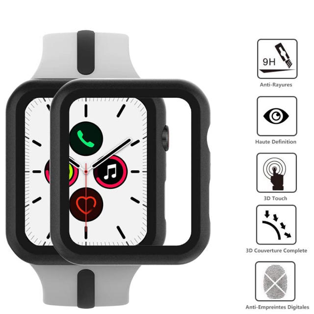 Apple Watch(アップルウォッチ)のApple Watch ケース　44mm グレー、ブラック スマホ/家電/カメラのスマホアクセサリー(モバイルケース/カバー)の商品写真
