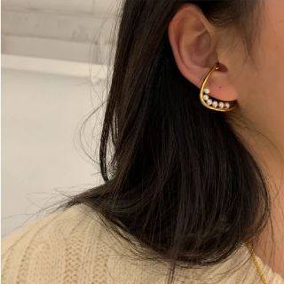 イアパピヨネ(ear PAPILLONNER)のイヤーカフ ゴールド  軟骨イヤリング フープ フェイクピアス Jewelry(イヤーカフ)