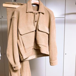 yoke 19aw ニットコーデュロイ セットアップ