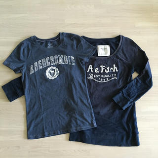 アバクロンビーアンドフィッチ(Abercrombie&Fitch)のアバクロ ２枚  中古 長袖Tと半袖T(Tシャツ(長袖/七分))