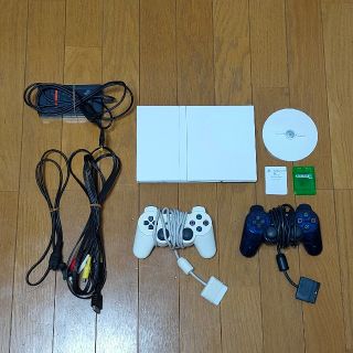 プレイステーション2(PlayStation2)の美品　動作確認済み　PS2 ホワイト　セット(家庭用ゲーム機本体)