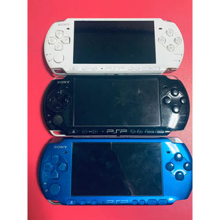 プレイステーションポータブル(PlayStation Portable)の専用出品　PSP-3000 ジャンク　3台(携帯用ゲーム機本体)