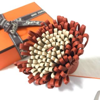 Hermes - 新品 HERMES カルメン バイカラー 2色 コルナリン オレンジ
