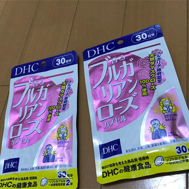 DHC(ディーエイチシー)のDHC 香るブルガリアンローズ カプセル 30日分 2袋セット コスメ/美容のオーラルケア(口臭防止/エチケット用品)の商品写真