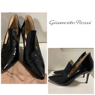 ジャンヴィットロッシ(Gianvito Rossi)のうさぎ様専用ページです♡ジャンヴィットロッシ　ブラックパテント　パンプス(ハイヒール/パンプス)