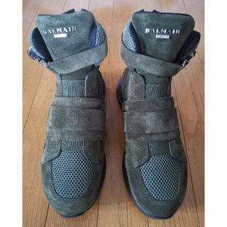 バルマン(BALMAIN)のバルマン　新品　メンズ　スニーカー(モスグリーン)(スニーカー)